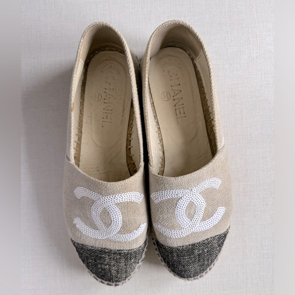 Chanel Rare sequin espadrilles